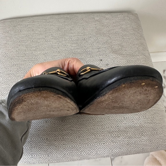 GUCCI Brixton Horesbit Convertible Loafer womens black leather 38.5 - Picture 10 of 13